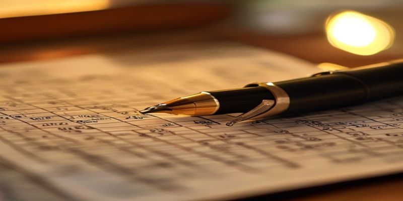 Fountain pen on paper